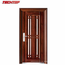 TPS-032 Nuevo modelo de seguridad de entrada de acero Puerta de hierro de acero principal de doble puerta de diseño